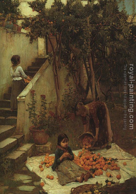John William Waterhouse : The Orange Gatherers